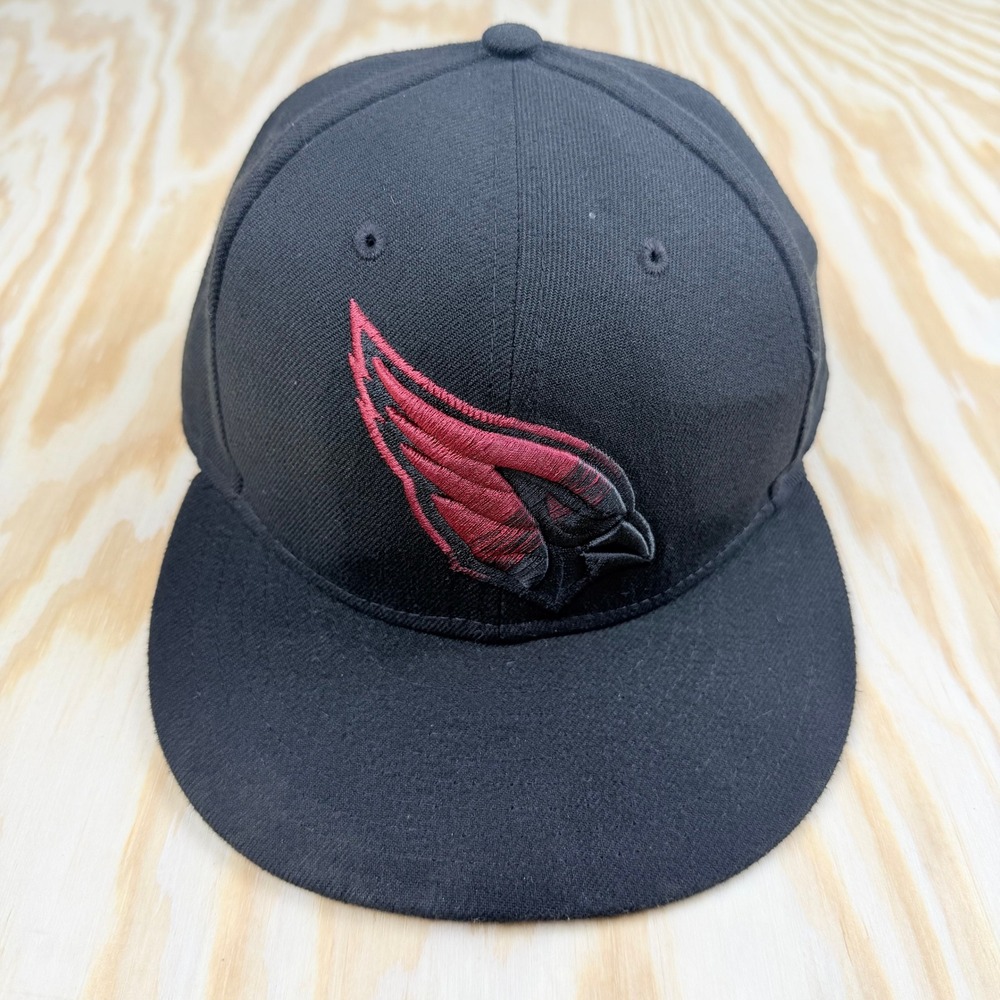 New Era 9FIFTY Arizona Cardinals NFL Snapback Hat Black Red Embroidered Cap OSFM